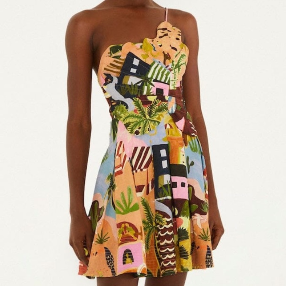 Farm Rio Dress worn once XS